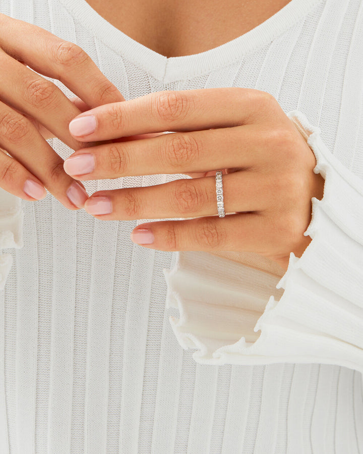 Wedding Band with 1 Carat TW Laboratory-Grown Diamonds