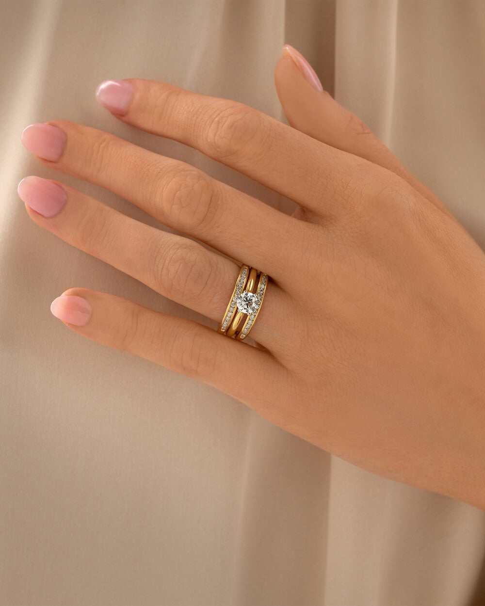 Enhancer Ring with 0.40 Carat TW Laboratory-Grown Diamonds Revat Jewels