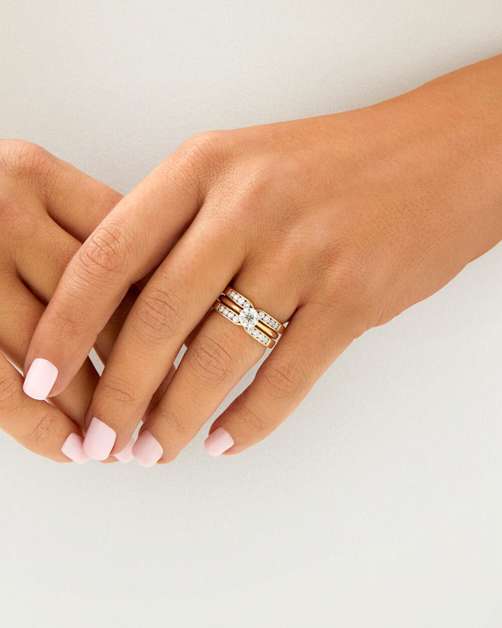 Enhancer Ring with 0.50 Carat TW of Laboratory-Grown Diamonds