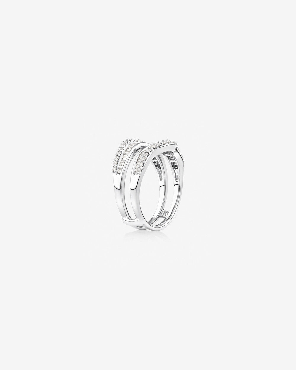 Enhancer Ring with 3/4 Carat TW of Diamonds in 14kt White Gold Revat Jewels