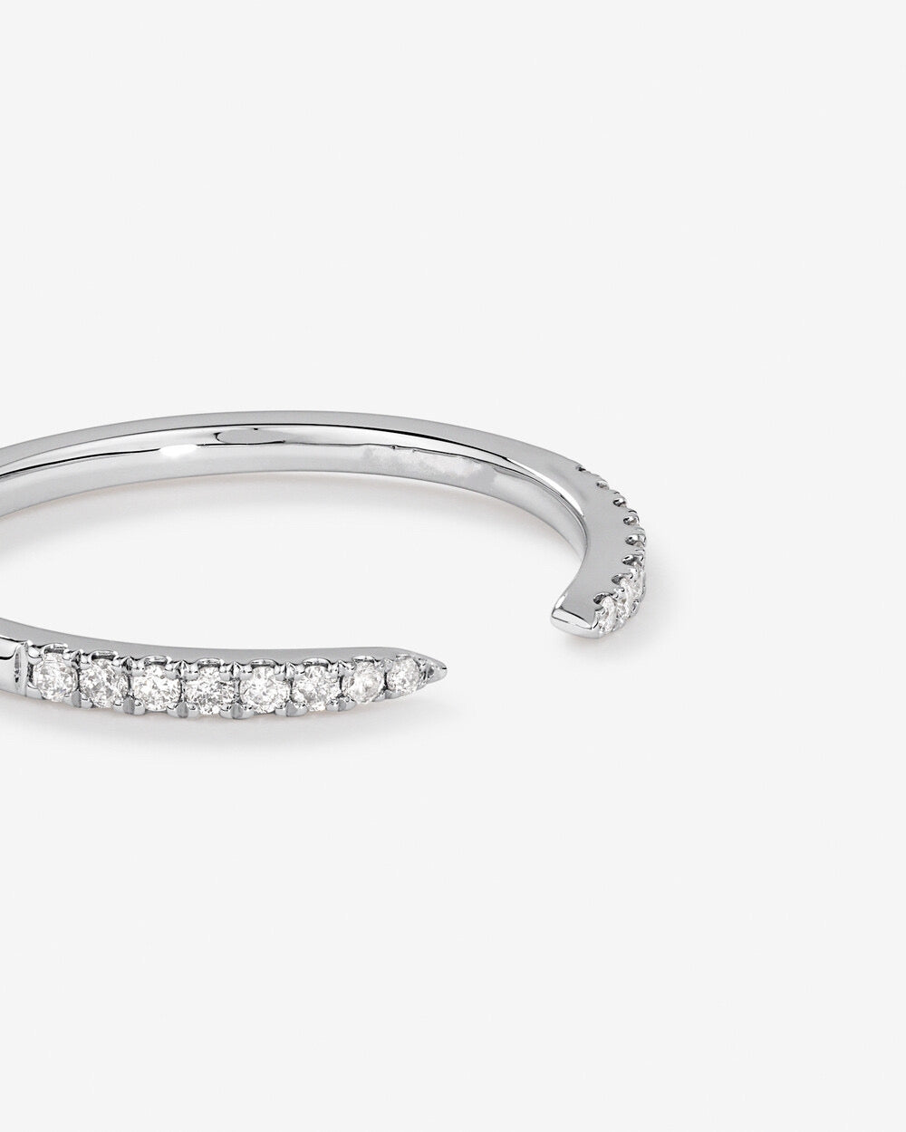 0.12 Carat TW Laboratory-Grown Diamond Open Wedding Band