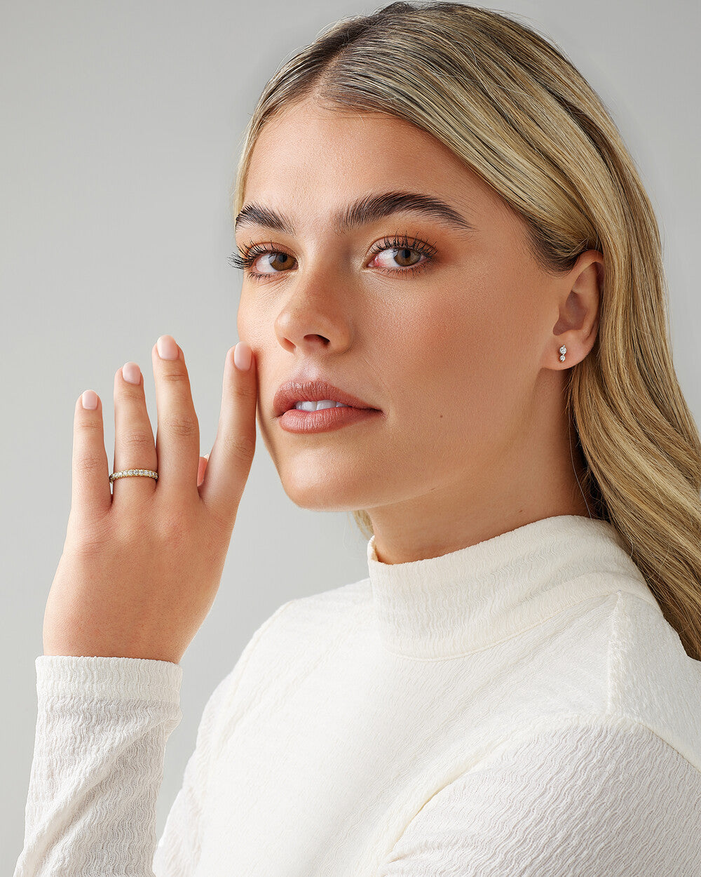 0.50 Carat TW Claw Set Diamond Wedding Ring Revat Jewels